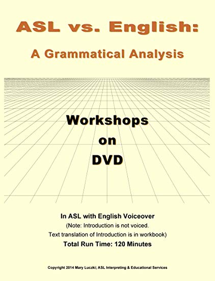 ASL vs English DVD with Workbook