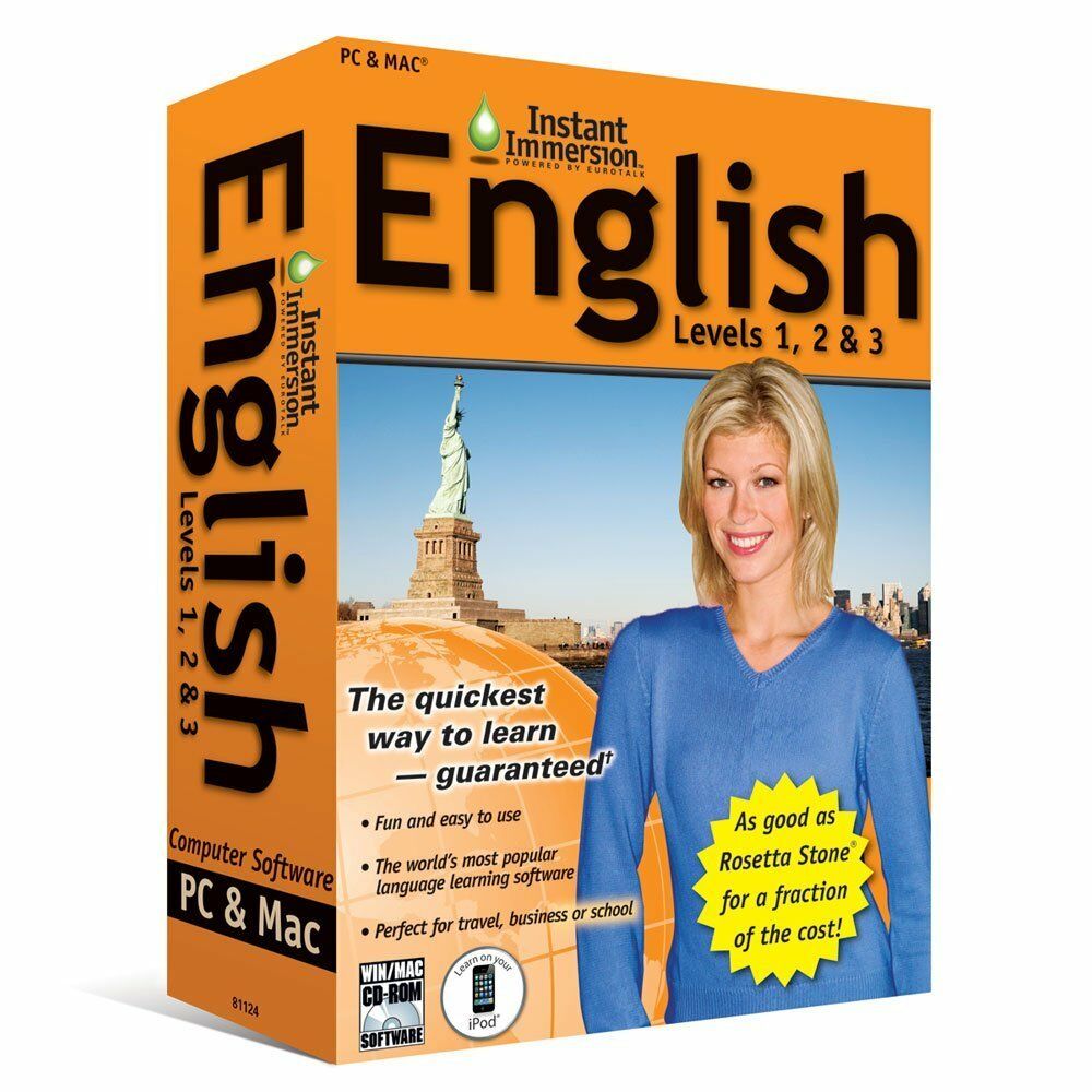 Instant Immersion English Language Software Levels 1, 2, 3