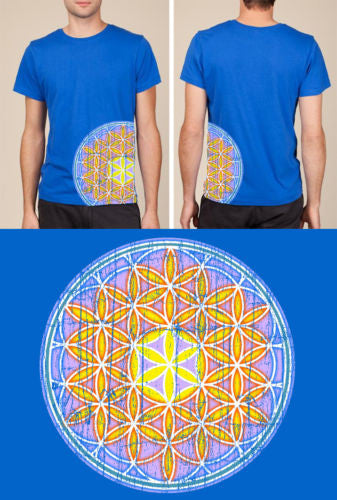 Flower of Life t-shirt, Mandala, Sacred Geometry, Spiritual, SCREEN PRINTED.