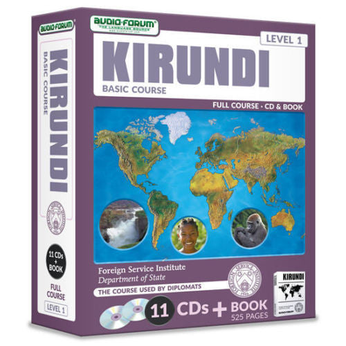 FSI: Basic Kirundi (11 CDs/Book) by Foreign Service Institute *NEW IN BOX*