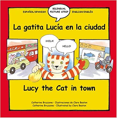 Lucy the Cat in Town Bilingual Spanish Book