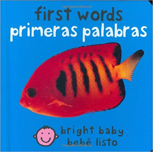 First Words Bilingual Book Spanish and English