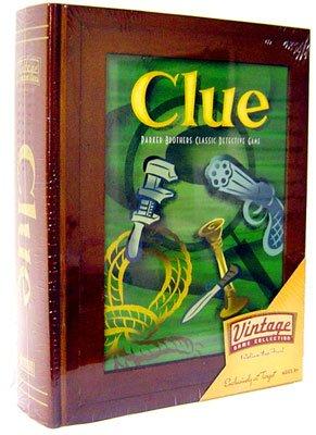 CLUE Vintage Game Collection Wooden Box