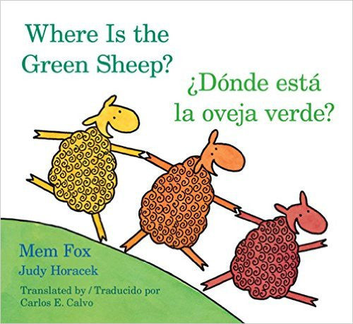 Donde esta la oveja verde? bilingual Board Book English and Spanish - Teacher In Spanish