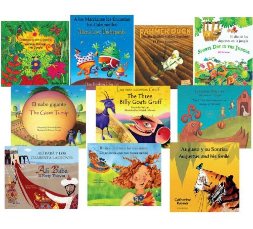 Collection  of Children's Bilingual Books English Spanish Like New