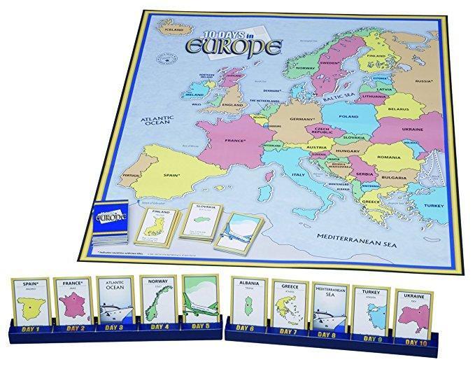 10 Days In Europe Collectible Board Game | Multilingual Books