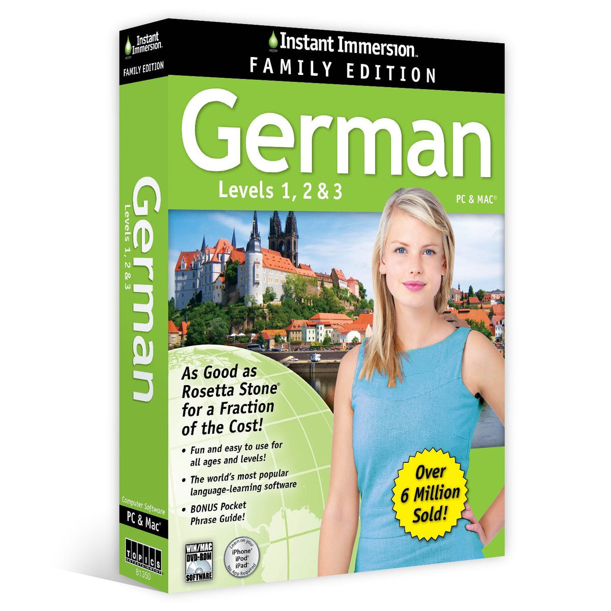 Instant Immersion German Family Edition Levels 1,2,3 PC & MAC