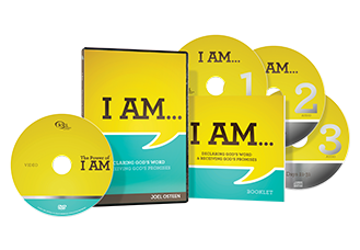 I Am - Joel Osteen - 3 CDs & 1 DVD: 31-Day Devotional & Devotional Booklet!