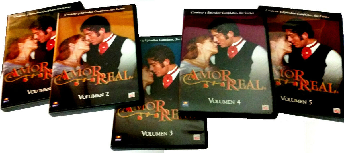 Amor Real, Vol. 1-5 Spanish Telenova (2006, Time/Life)