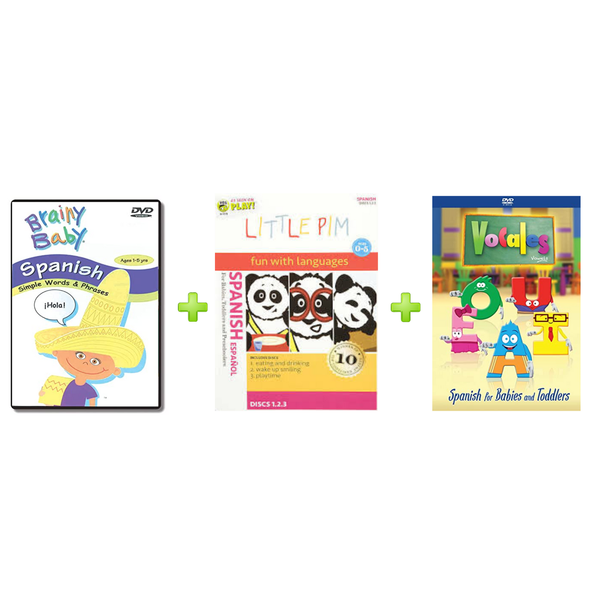 Spanish for Babies and Toddlers DVD Bundle