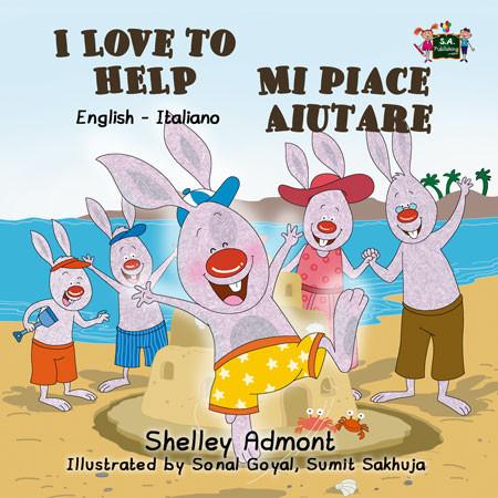 I Love to Help English and Italian Bilingual Kids Book