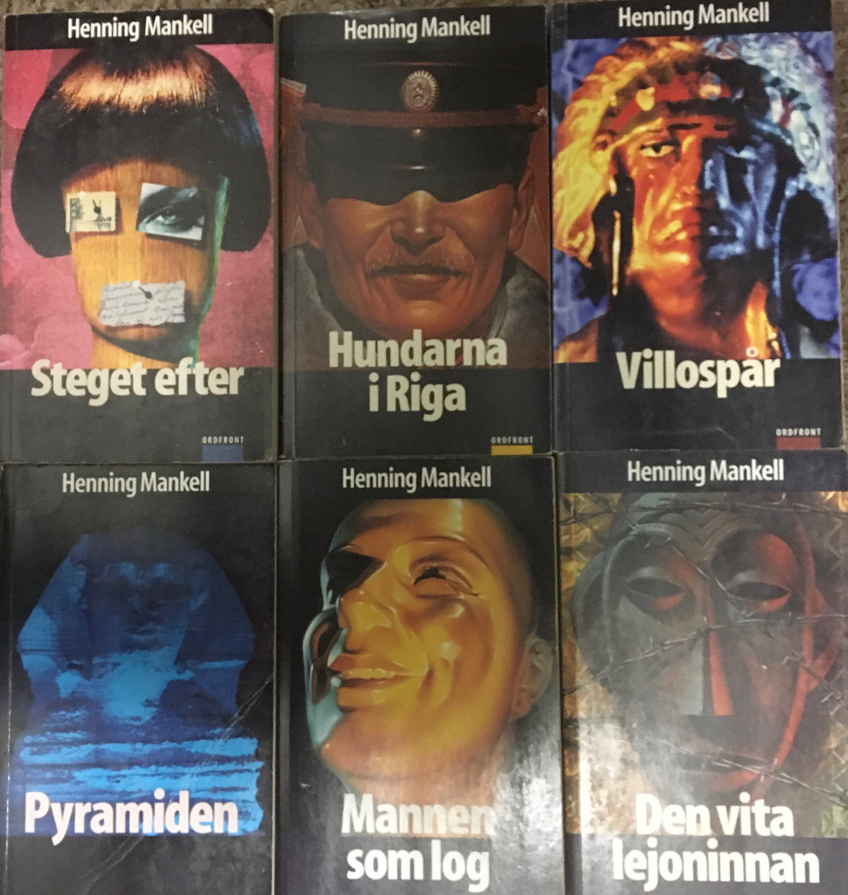 Henning Mankell - Wallander Collection 6 Books - Swedish