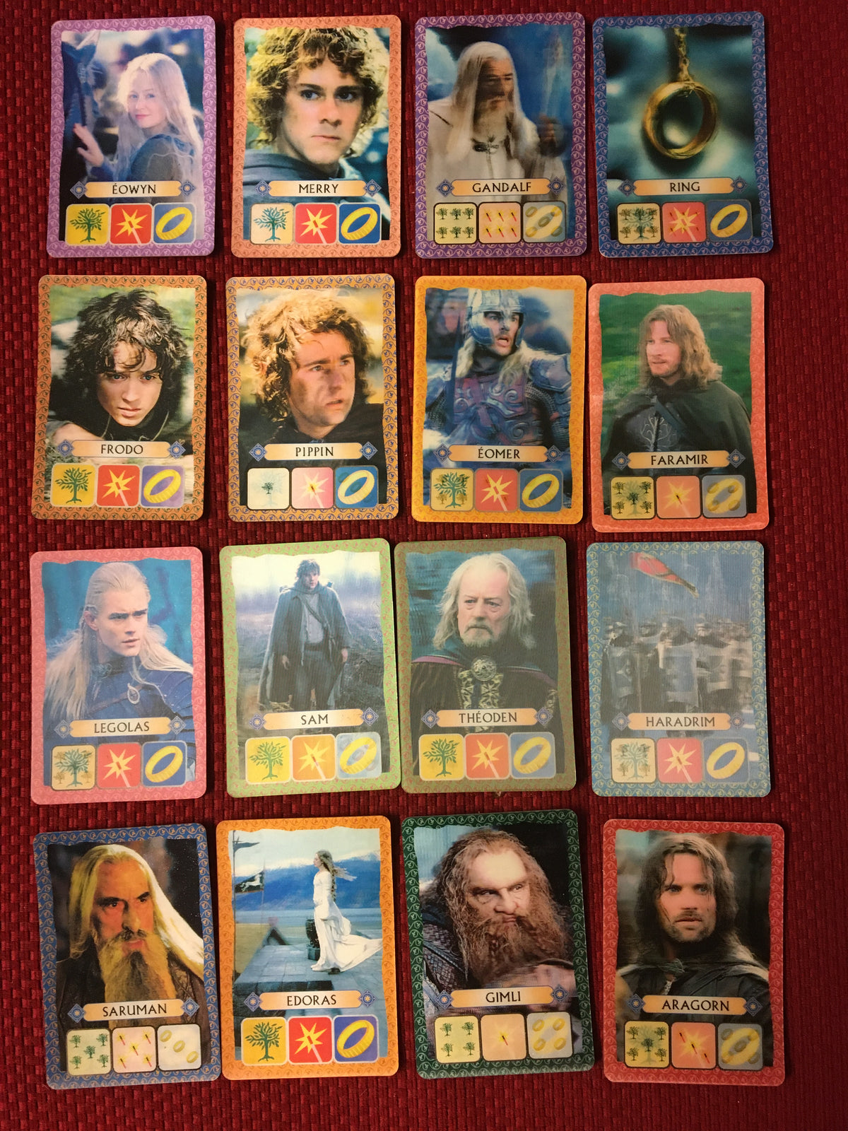 Lord of the Rings 3D Lenticular Cards | Set of 16