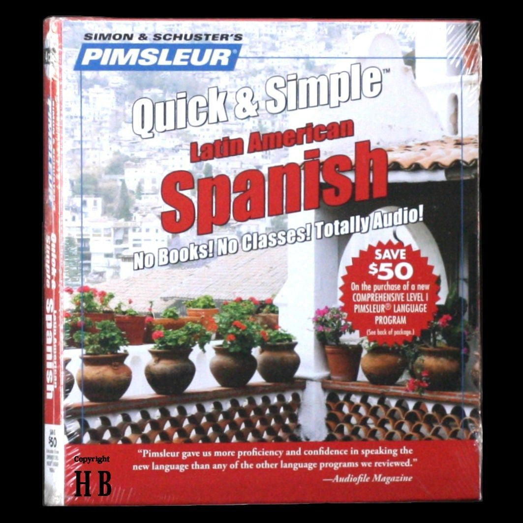 Pimsleur Learn to Speak Spanish Language Quick and Simple 4 CD NEW