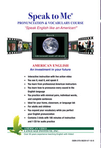 Load image into Gallery viewer, Speak to Me English Pronunciation and Vocabulary Course for ESL Students DVD and Audio
