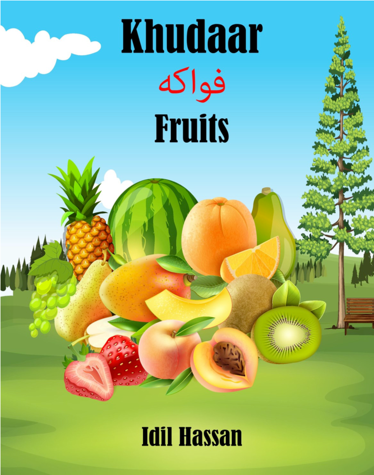 Khudaar (Fruits) Trilingual Children's book Somali - English - Arabic (Book and Flashcards)