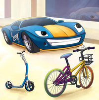 Load image into Gallery viewer, The Wheels: The Friendship Race (Bilingual English Vietnamese Children&#39;s Book)
