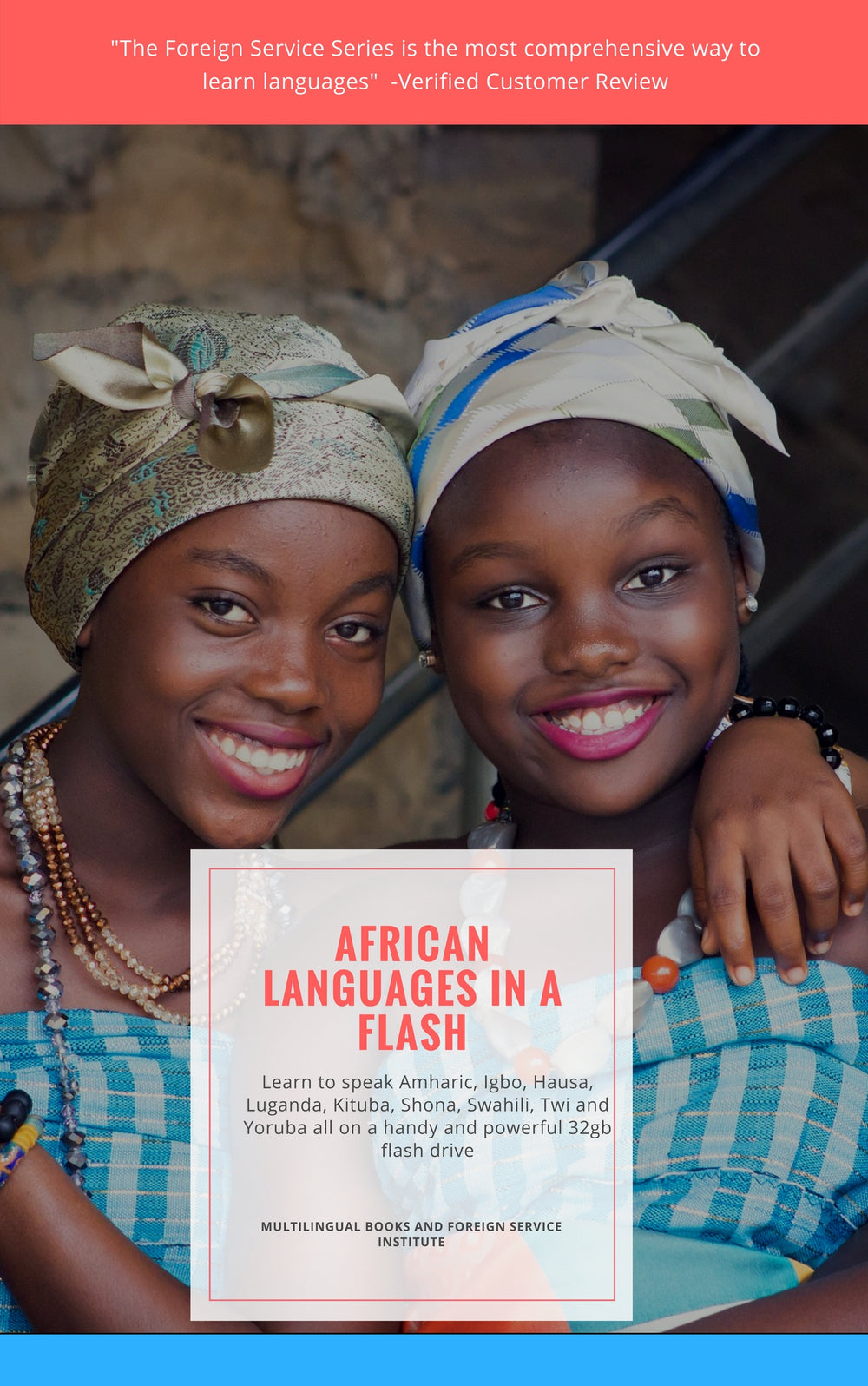 African Language Explorer:  USB Drive Amharic, Igbo, Luganda, Kituba, Shona, Swahili, Twi