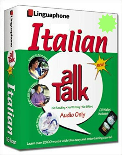 Linguaphone Italian All Talk and Travel Pack Beginner Bundle 6 cd's and Phrasebook