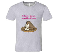 Load image into Gallery viewer, French Proverb Bird Hoodie
