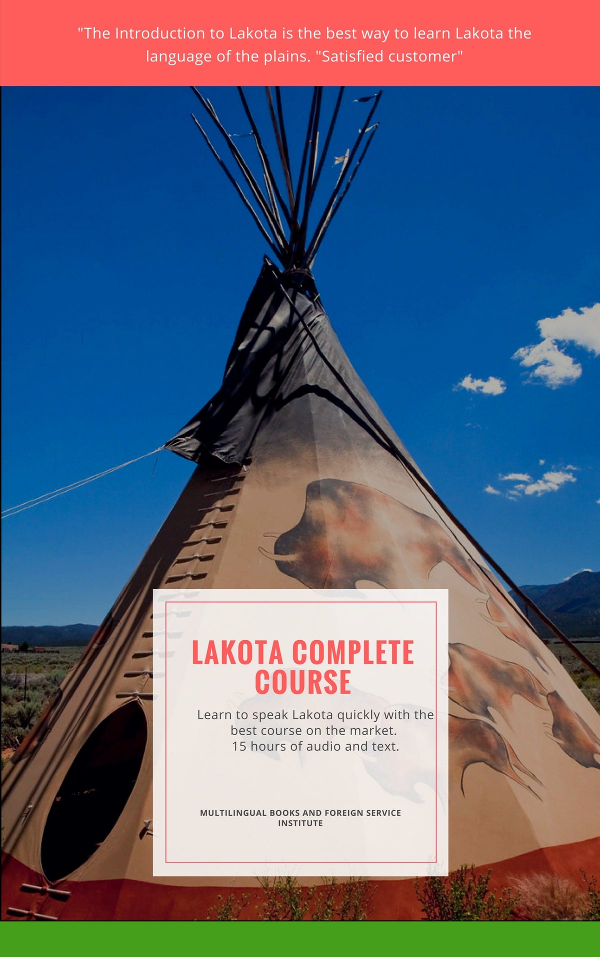 Learn Lakota Book and 15 CD