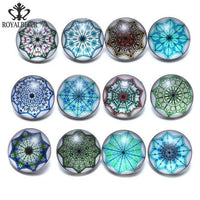 Load image into Gallery viewer, 12pcs/lot Red Series Theme Beautiful Exotic Pattern 18mm Snap Button Charms - TigerSo
