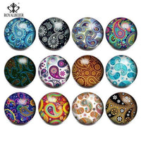 Load image into Gallery viewer, 12pcs/lot Black&amp;White Theme Paisley Element Pattern 18mm - TigerSo
