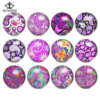 Load image into Gallery viewer, 12pcs/lot Black&amp;White Theme Paisley Element Pattern 18mm - TigerSo
