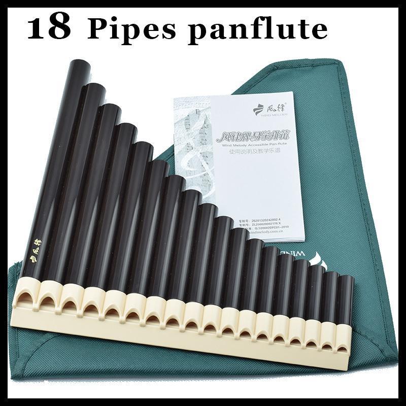 18 Pipes Professional Panflute Musical Instrument Panpipe - TigerSo