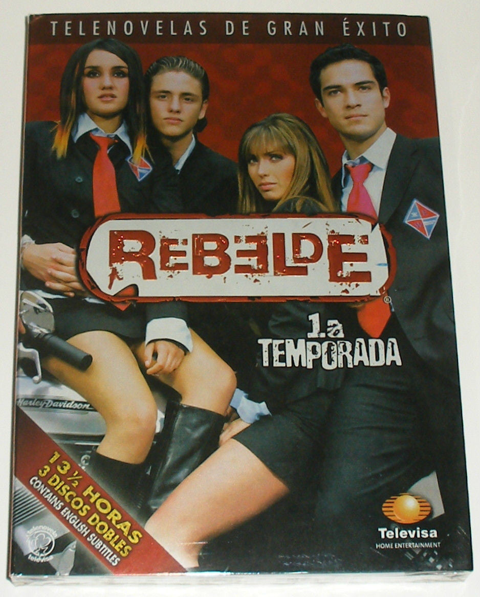 REBELDE 1a Temporada: First Season (3 DVD's) Primera Temporada SEASON 1 *NEW - Teacher In Spanish