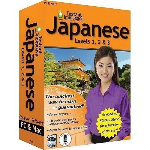 Instant Immersion Japanese Language Software Levels 1, 2, 3