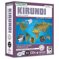 Load image into Gallery viewer, FSI: Basic Kirundi (11 CDs/Book) by Foreign Service Institute *NEW IN BOX*
