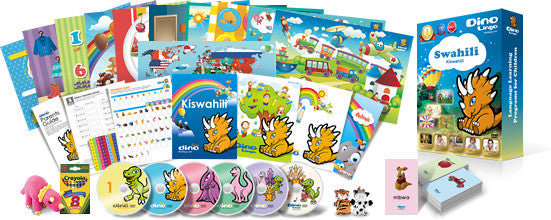 Dino Swahili Deluxe DVD Course for Children